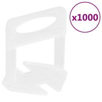 Plytelių išlyginimo spaustukai 1000vnt 15mm