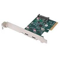 Lanberg Network card PCI EXPRESS X1 -> 2X USB-C 3.2 GEN 2X1 led low profile PCE-UC3-002