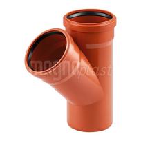Lauko nuotekų trišakis MAGNAPLAST PVC KG, DN160/110/87°