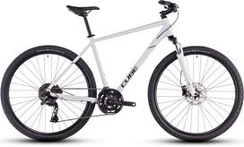 Dviratis hibridinis Cube Nature Pro, 28 ", M rėmas, balta sp./pilka sp.
