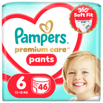 Sauskelnės-kelnaitės Pampers Premium Care Pants, 6 dydis, 46 vnt.