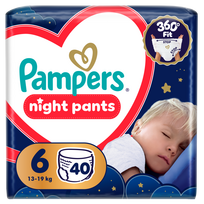Sauskelnės nakčiai Pampers Night Pants, 6 dydis, 40 vnt.