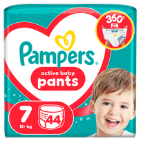 Sauskelnės-kelnaitės Pampers Active Baby Pants, 7 dydis, 44 vnt.