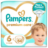 Sauskelnės Pampers Premium Care, 6 dydis, 50 vnt.