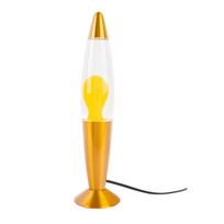 Geltonos spalvos iš stiklo lavos lempa (aukštis 35,5 cm) Funky Rocket Lava – Leitmotiv
