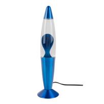 Mėlynos spalvos iš stiklo lavos lempa (aukštis 35,5 cm) Funky Rocket Lava – Leitmotiv