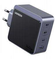 Ugreen Nexode S 140W, GaN, 3x USB-C + USB (szara) | 45575 | 6941876245758