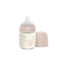 SUAVINEX STIKLINIS ANTI-COLIC BUTELIUKAS SX PRO SU LĖTOS SROVĖS  FIZIOLOGINIU ŽINDUKU, 120 ML, NUO 0 MĖN., WONDERLAND PINK