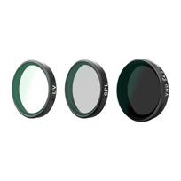 Telesin CPL/VND8/UV filter set for DJI Osmo Action 6 (3 pcs.)., Zestaw filtrów CPL/VND8/UV Telesin dla DJI Osmo Action 6 (3 szt.)