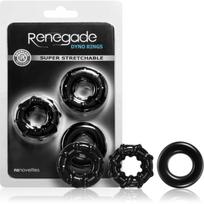 NS Novelties Renegade Dyno žiedų rinkinys peniui 3 vnt.