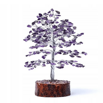 Natūralus ametistas, violetinės eglutės medžio forma - 23cm.