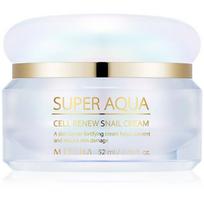 Missha Super Aqua Cell Renew Snail Cream regeneruojantis veido kremas, 50 ml