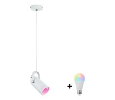 Paulmann 79767 - LED RGBW 1xE27/9W Pakabinamas šviestuvas su laidu LAVEA 230V baltas