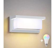 Brilagi - LED RGBW lauko sieninis šviestuvas BRICKY 1xE27/9W/230V baltas IP54