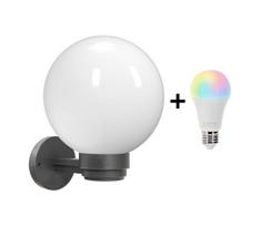 Brilagi - LED RGBW lauko sieninis šviestuvas HARBOR 1xE27/9W/230V IP33 antracitas/balta