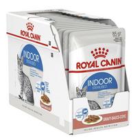 Royal Canin Indoor Sterilised Gravy konservai naminėms sterilizuotoms katėms - Produkto Svoris 85g x 12 vnt.