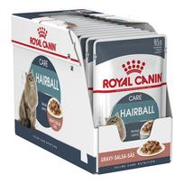 Royal Canin Hairball Care In Gravy Pouch konservai katėms padaže, 85g x 12 vnt.