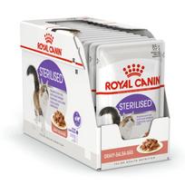 Royal Canin Sterilised In Gravy Pouch konservai sterilizuotoms katėms padaže, 85g - Produkto Svoris 85g x 12 vnt.