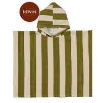 Molis&Co vaikiškas pončas - rankšluostis su gobtuvu Khaki & Cream