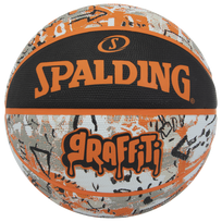 Krepšinio kamuolys Spalding Graffiti, 5 dydis, balta sp./juoda sp./oranžinė sp.