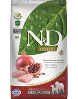 FARMINA N&D Prime Dog Adult Medium & Maxi Chicken & Pomegranate 2,5 kg Vištiena ir granatai