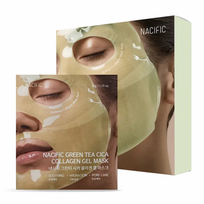 Green Tea Cica Collagen Gel Mask Kolageno gelinė kaukė su žaliosios arbatos ir azijinės centelės kompleksu 4 vnt.