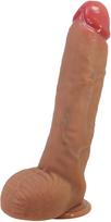 Pretty Love Caramel Lover 25,5 silikoninis dildo - Kūno spalva