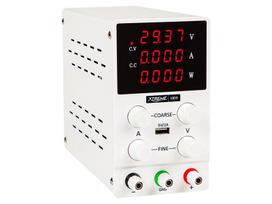 Laboratorinis maitinimo šaltinis 0-30Vdc 0-10A, baltas