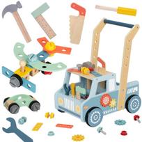 Medinis vaikštynės automobilis mini STEM dirbtuvės TOOKY TOY