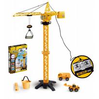Nuotolinio valdymo kranas 103 cm Nuotolinio valdymo sunkvežimis-ekskavatorius + 4 priedai. WOOPIE