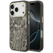 Mob.telefono dėkliukas Guess Python Pattern MagSafe Case for iPhone 17 Pro Max - Brown