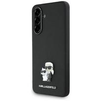 Karl Lagerfeld Saffiano Case w/ K&C Metal Logo for Samsung Galaxy A56 - Black