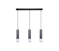 ITALUX PND-33849-3-BK - Pakabinama liustra MACERA su laidu 3xE27/40W/230V juoda