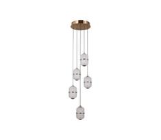 ITALUX PND-34375-5-HBR - LED liustra ant troselio ALANI 5xLED/5,6W/230V 3000K auksinė