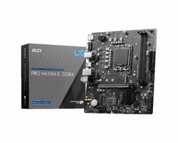 MSI PRO H610M-E s1700 DDR4 HDMI M.2 Micro-ATX