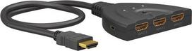 Goobay HDMI Switch 3-in-1 (4K @ 60Hz), HDMI Switch (black, 55cm cable)