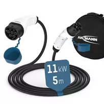 ANSMANN 11 kW tipo 2 elektromobilio įkrovimo kabelis, 5 m