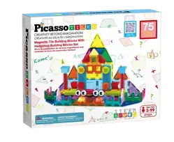 PICASSO TILES Magnetinis konstruktorius Building blocks set 75 det., PTE21