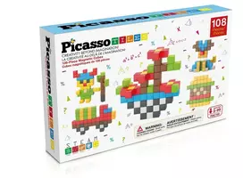PICASSO TILES Magnetinis konstruktorius Magnetic Cubes 108 det., PMC108