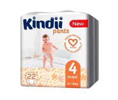 Sauskelnės-kelnaitės Kindii Maxi, 4 dydis, 9 - 15 kg, 22 vnt.
