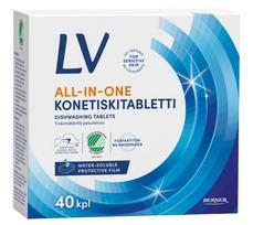 Indaplovių tabletės LV All-In-One, 40 vnt.