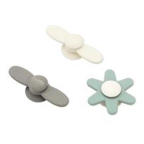 Žaislų rinkinys kūdikiams Vanilla Copenhagen Suction Spinner, įvairių spalvų, 3 vnt.