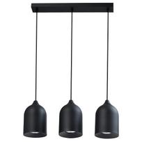 Šviestuvas lubų Light Prestige Nilo, GU10, 3 x 8 W, juoda sp.
