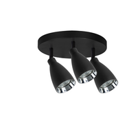 Šviestuvas darbo stalo Light Prestige Campana, GU10, 3 x 8 W, juoda sp.