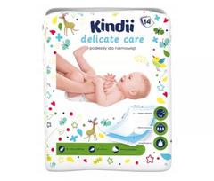 Vienkartinis paklotas Kindii Delicate Care, 60 cm x 60 cm, 60 x 60 cm, 14 vnt.
