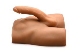 JOCK - Ass Masturbator with Posable Dildo - Medium Tone