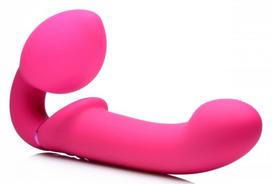 „G -pulse“ vibruojantis dildo su nuotolinio valdymo pultu - rausvas