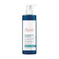 AVENE CLEANANCE COMEDOMED, šveičiamasis, prausiamasis gelis riebiai, į aknę linkusiai odai, 400 ml