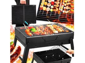 Sulankstoma Nešiojama Kepsninė - Grilius BBQ, black