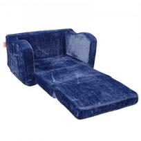 Vaikiška sofa-lova, 104x58x32 cm, mėlyna, sulankstoma